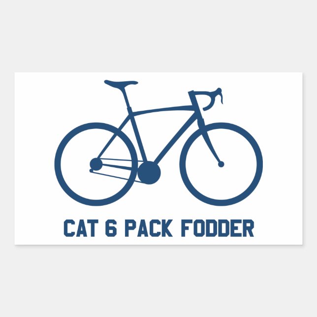 CAT 6 Pack Fodder Rectangular Sticker (Front)