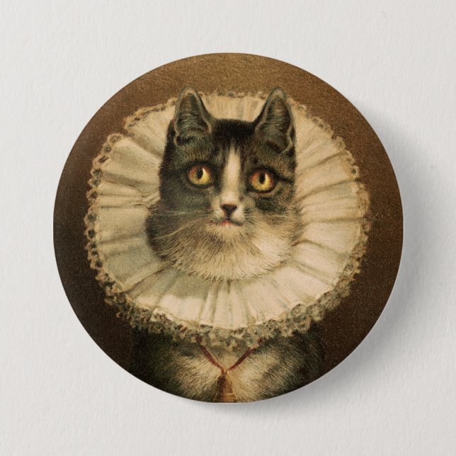 Cat 7.5 Cm Round Badge (Front)