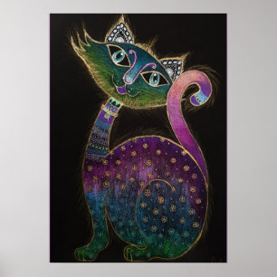 Cat 7 - Lucky no 7 Poster