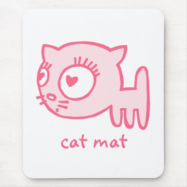 Cat-a-porter cat mat Mousepad (Front)