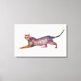 Cat abstract canvas print