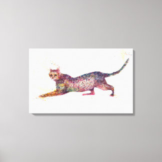 Cat abstract canvas print