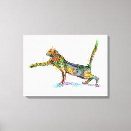 Cat Abstract Canvas Print