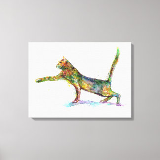 Cat Abstract Canvas Print
