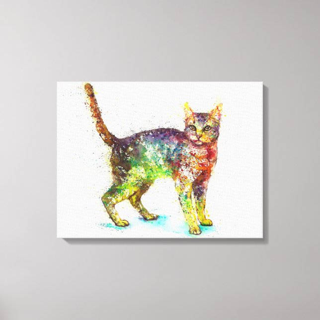 Cat abstract Fantasy Canvas Print (Front)