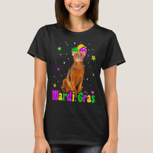 Cat Abyssinian Mask Mardi Gras Carnivals Animals C T-Shirt