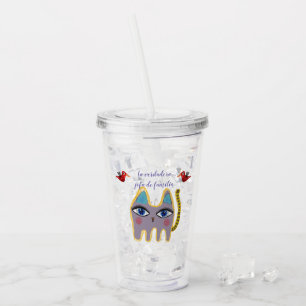 Cat Acrylic Tumbler