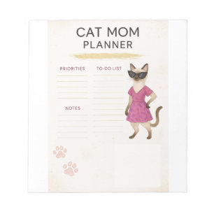 Cat activity  notepad