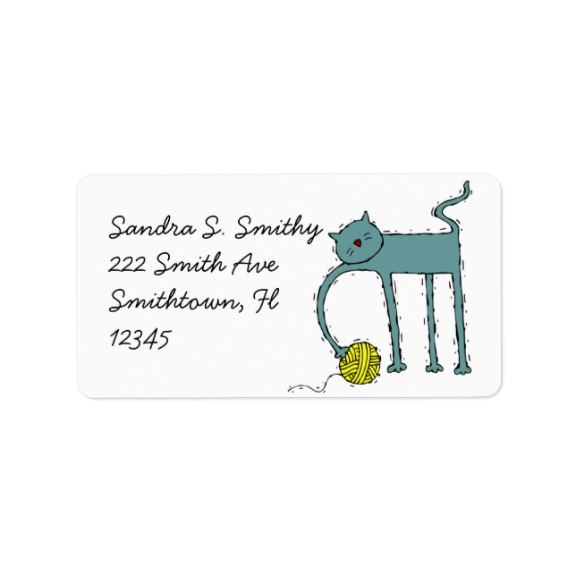 Cat Address Label (Front)