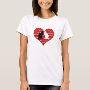 Cat adoption and rescue heart T-Shirt