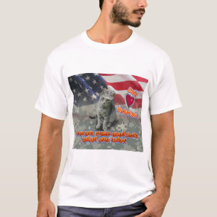 Cat Adopts Veteran for Lifelong Friend T-Shirt