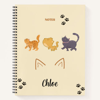 Cat Adventure Spiral Notebook