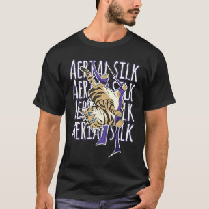 Cat Aerial Silks Dancer Aerialist Air Yoga Acrobat T-Shirt