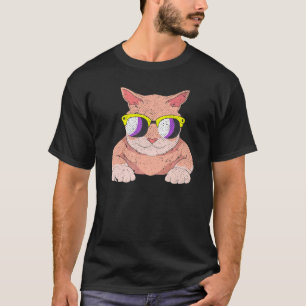 Cat Agender Lgbt Nonbinary Flag Cool Sunglasses No T-Shirt
