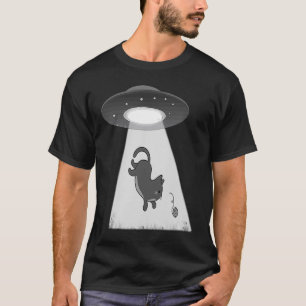 Cat Alien Kidney UFO We make yarn T-Shirt