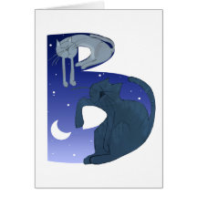 Cat Alphabet B Card