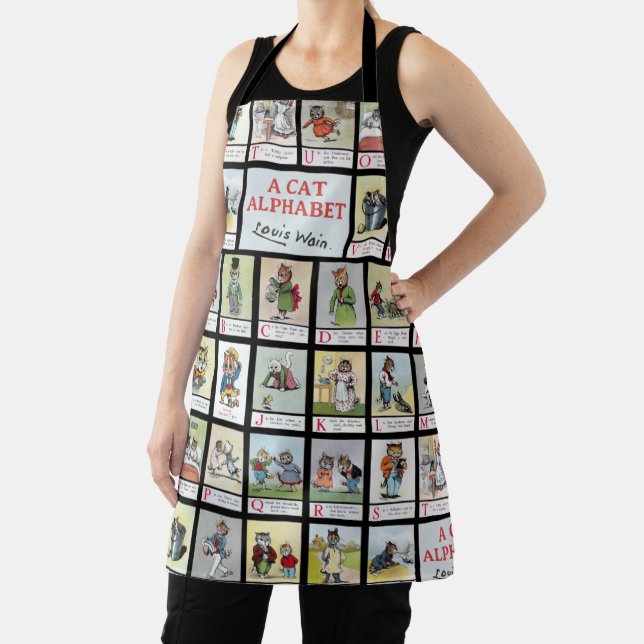 Cat Alphabet, Louis Wain Apron (Insitu)