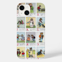 Cat Alphabet, Louis Wain Case-Mate iPhone Case