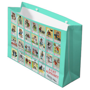 Cat Alphabet, Louis Wain Large Gift Bag