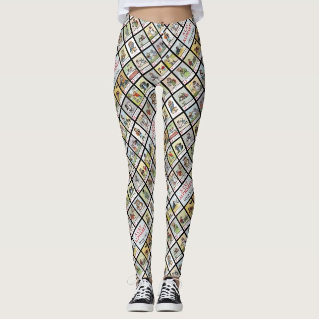 Cat Alphabet, Louis Wain Leggings (Front)