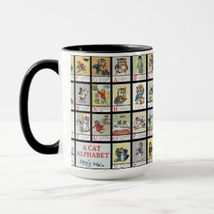 Cat Alphabet, Louis Wain Mug