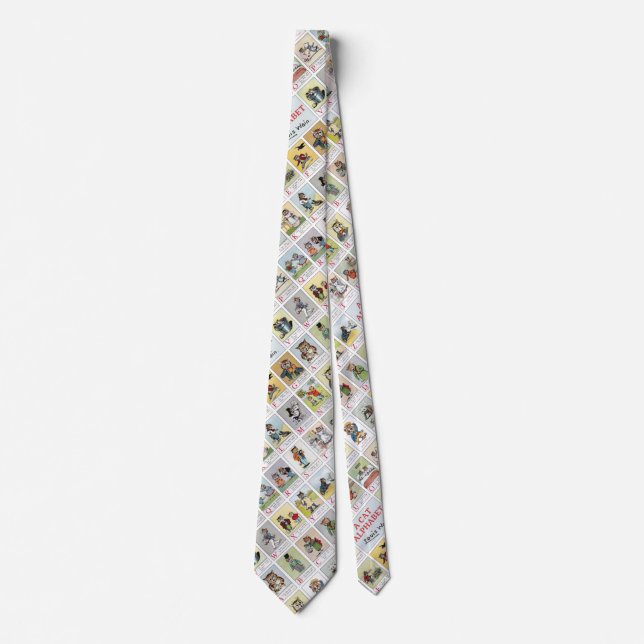 Cat Alphabet, Louis Wain Tie (Front)
