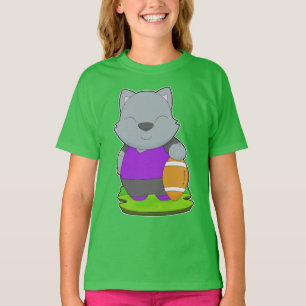 Cat American Football T-Shirt