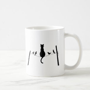 cat among the pigeons mug