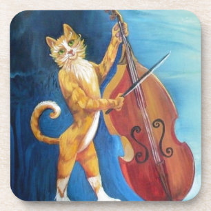 Cat and a Fiddle Coaster