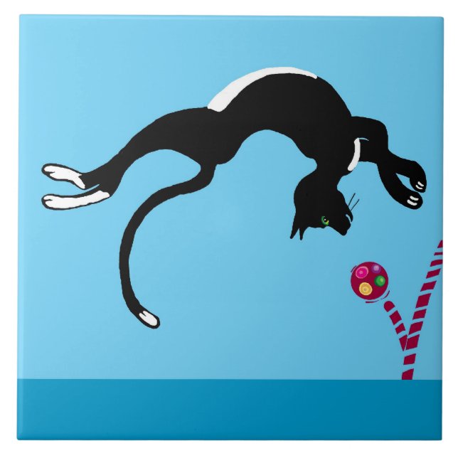 cat and ball tile (Front)