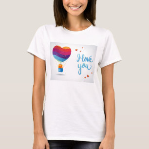 Cat and Ballon of Love T-Shirt
