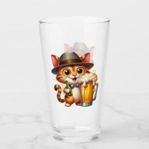 Cat And Beer Clipart Design-85244 Glass