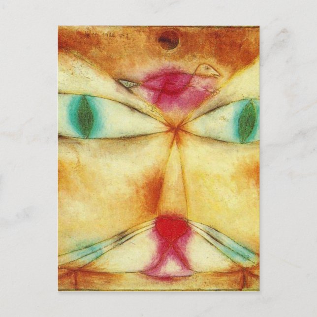 Cat and Bird by Paul Klee Postcard (Front)