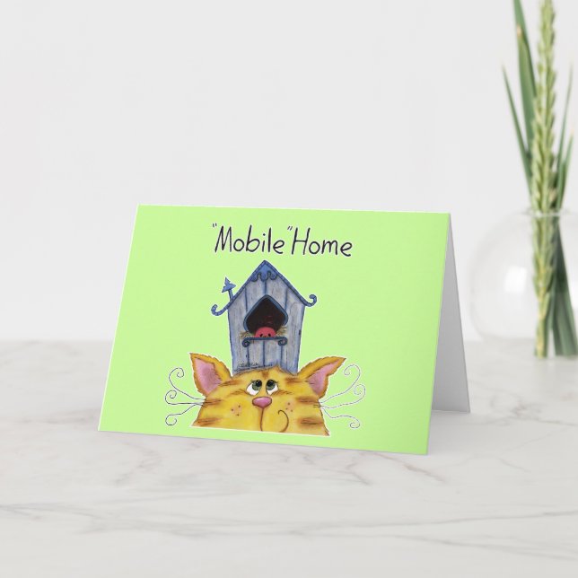 Cat and Bird House Mobile Home Announcement (Front)