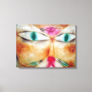 Cat and Bird, Paul Klee Canvas Print