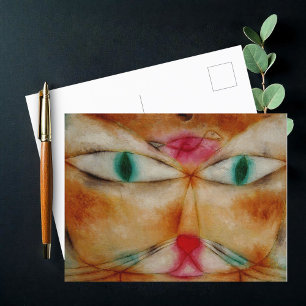 Cat and Bird, Paul Klee,  Postcard