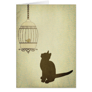 Cat and Birdcage