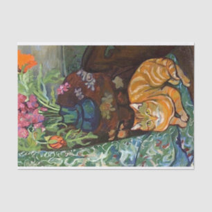 Cat and Bouquet, Suzanne Valadon Tissue Paper