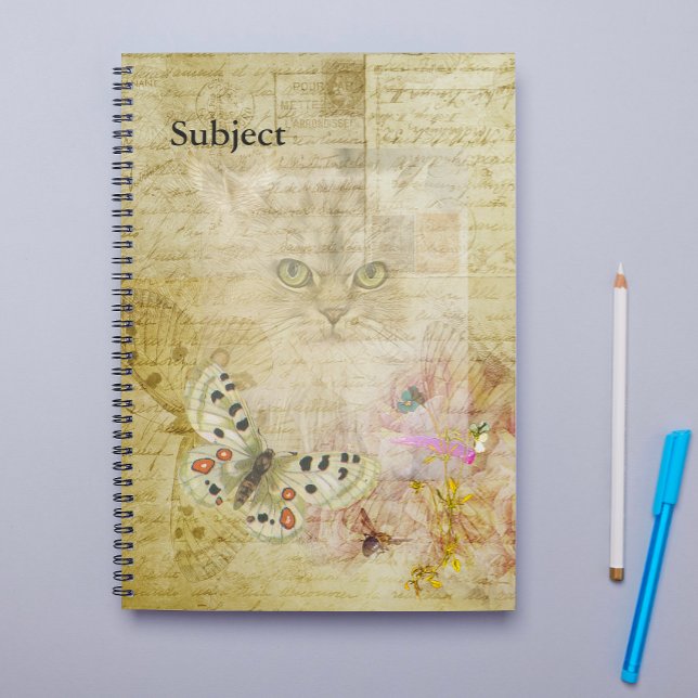 Cat and Butterflies Collage Planner (Creator Uploaded)