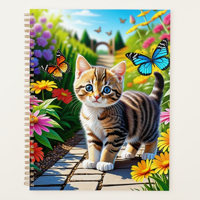 Cat and butterflies planner (Front)