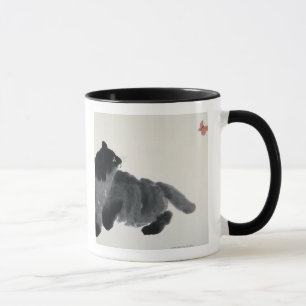 Cat and Butterfly Mug