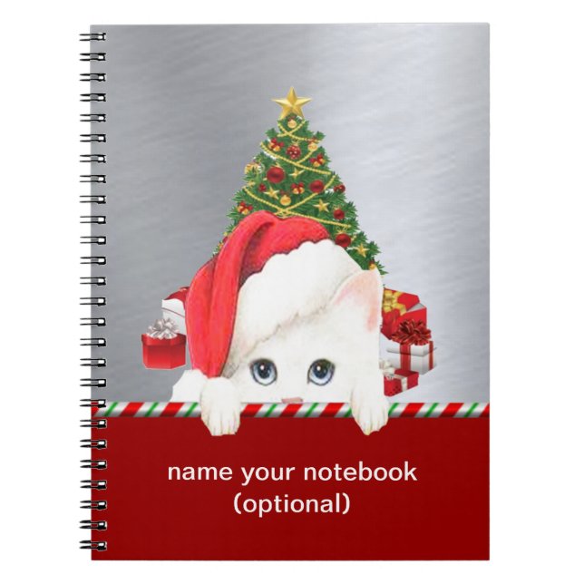 Cat and Candy Stick Notebook (Front)