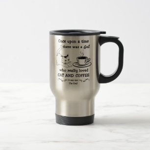 CAT AND COFFEE GIFT, Cute Cat Gift Travel Mug