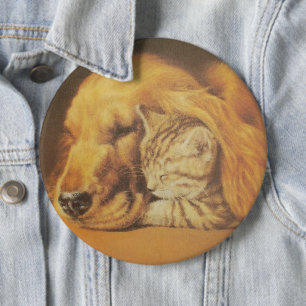 Cat and Dog 6 Cm Round Badge