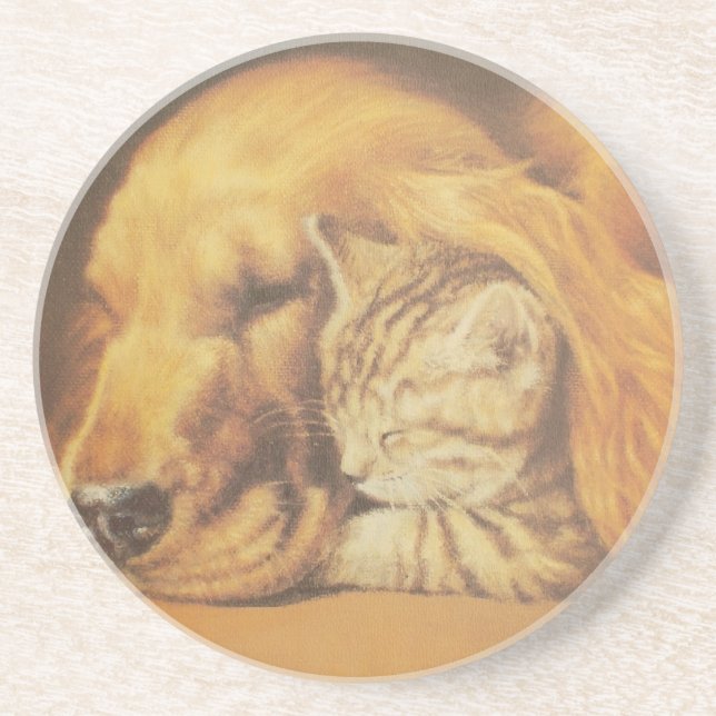 Cat and Dog Coaster (Front)