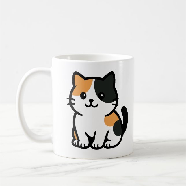 cat and dog coffee mug (Left)