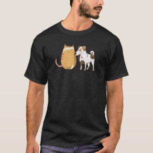 Cat And Dog Doctor Funny Veterinarian Animal Veter T-Shirt