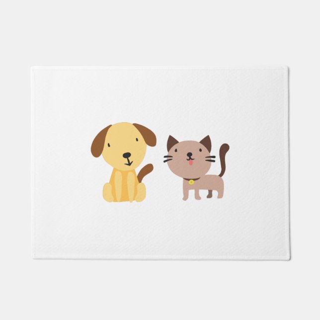 Cat and dog   doormat (Front)
