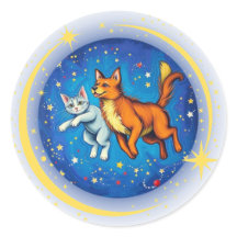 Cat and Dog in Space