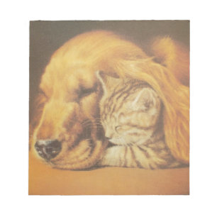 Cat and Dog Notepad